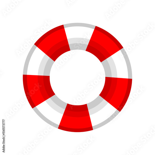 lifebuoy on a white background