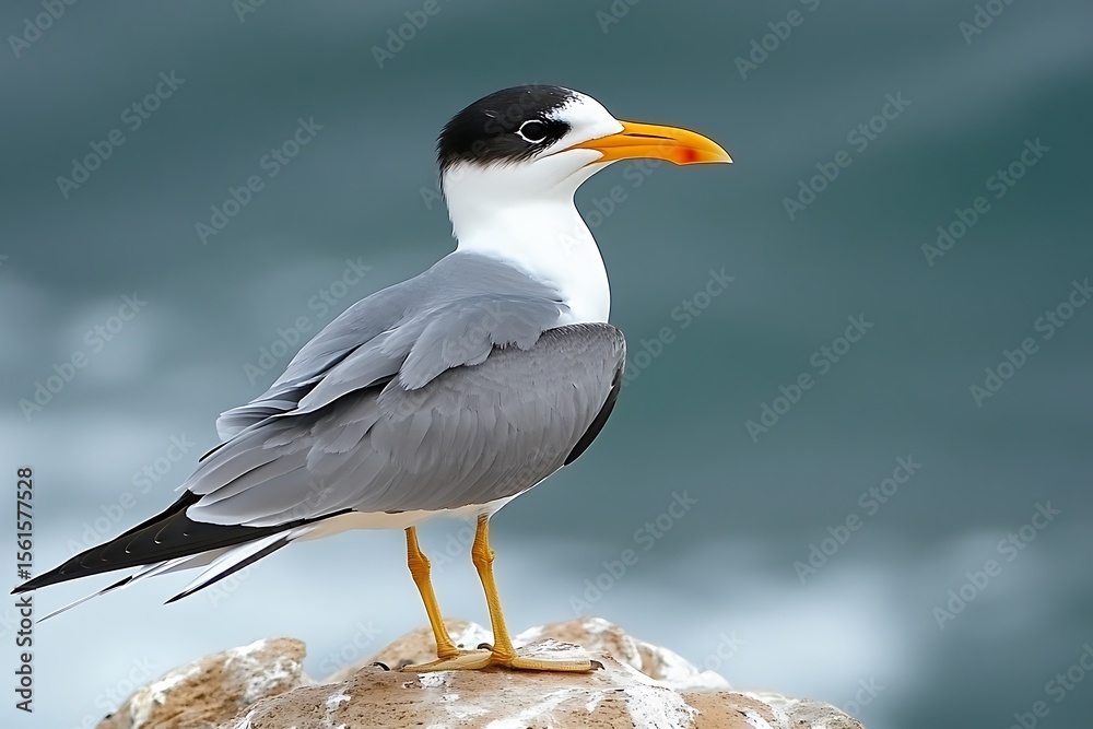 Fototapeta premium Captivating shorebird observation coastal region wildlife photography natural habitat close-up birdwatching enthusiast