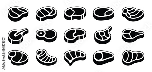 Various Types of Steak Icons