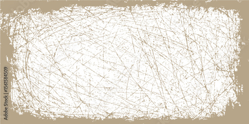 Textured brown concrete surface with white rice grain pattern