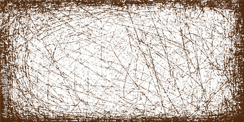 Close-up of aged wheat flour with a rough straw and textured straw mat creating a vintage, earthy brown pattern on a grunge surface