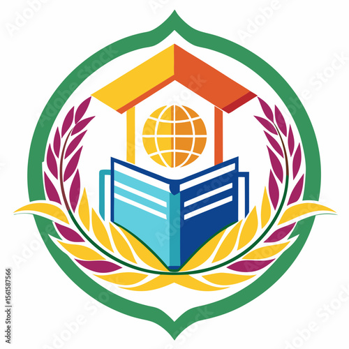 A clean and modern education logo featuring a graduation cap and open book. Perfect for online learning platforms, universities, schools, coaching centers, or e-learning apps. Fully editable vector SV