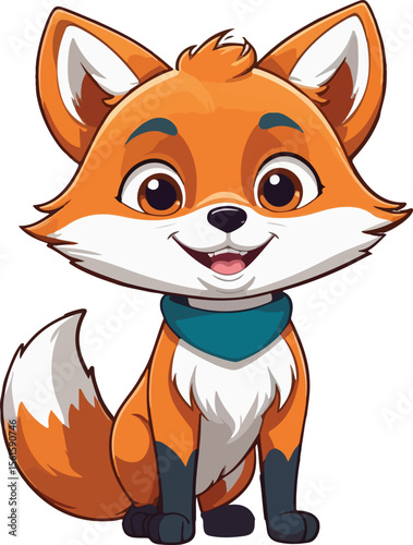 cute red fox  