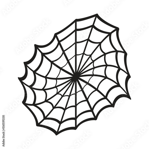 Wobbly Hand-Drawn Spiderweb Icon