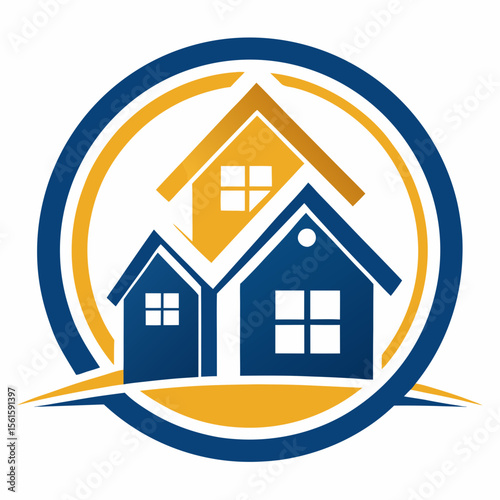 A professional and modern real estate logo featuring the letter V, designed with a house, roof, or property symbol. Ideal for real estate agencies, property dealers, housing companies, construction bu