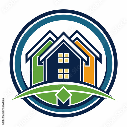 A professional and modern real estate logo featuring the letter V, designed with a house, roof, or property symbol. Ideal for real estate agencies, property dealers, housing companies, construction bu