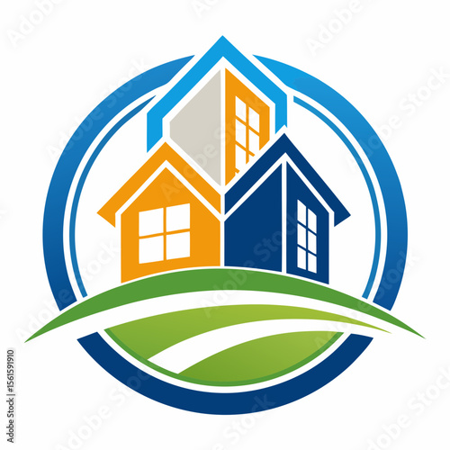 A professional and modern real estate logo featuring the letter V, designed with a house, roof, or property symbol. Ideal for real estate agencies, property dealers, housing companies, construction bu