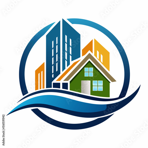 A professional and modern real estate logo featuring the letter V, designed with a house, roof, or property symbol. Ideal for real estate agencies, property dealers, housing companies, construction bu
