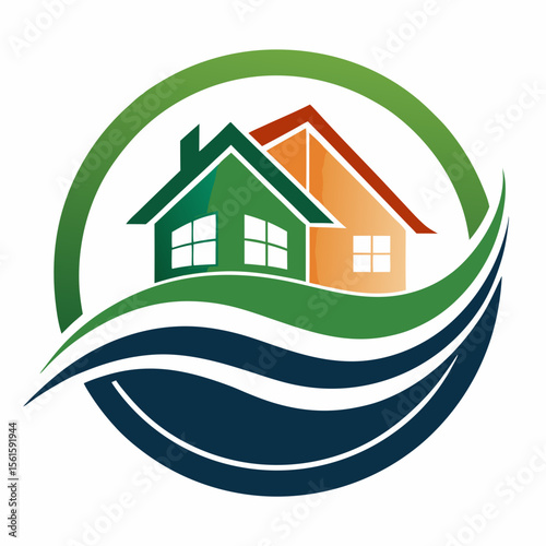 A professional and modern real estate logo featuring the letter V, designed with a house, roof, or property symbol. Ideal for real estate agencies, property dealers, housing companies, construction bu