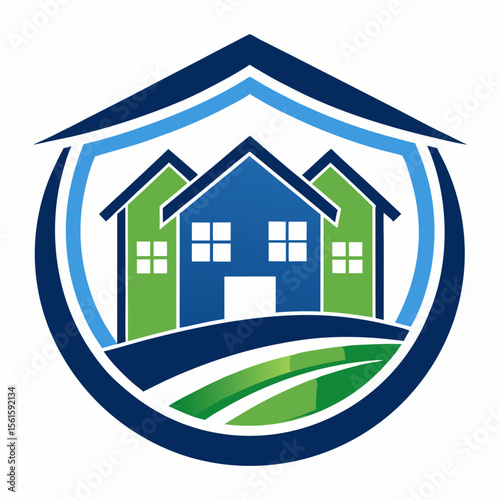 A professional and modern real estate logo featuring the letter V, designed with a house, roof, or property symbol. Ideal for real estate agencies, property dealers, housing companies, construction bu