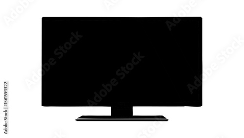 Computer Silhouette Vectors and Icons – Full Black Laptop, PC, and User Illustrations