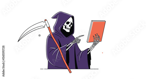 The Grim Reaper Delivers a Scholarly Lecture Demonstrating the Vast Knowledge of the Afterlife and Mortality