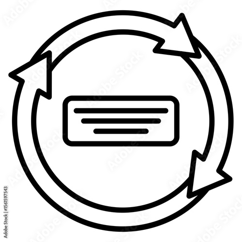 Clockwise Flow Chart Icon