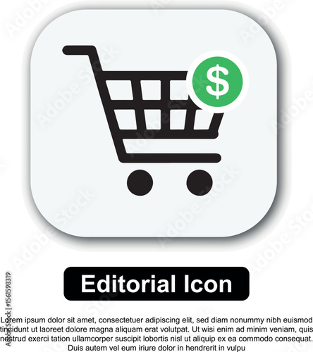 Shopping Cart Icon Online Shopping, E-commerce, Retail, Payment, Purchase