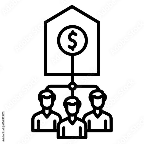 Real Estate Crowdfunding Icon