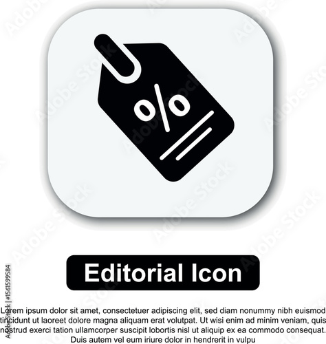 Discount Tag Icon Percentage Off Sale Label Graphic