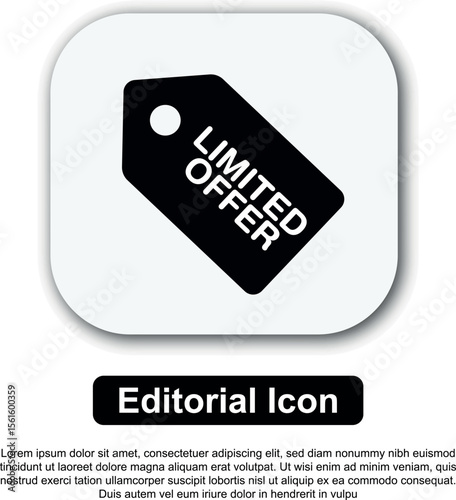 Limited Time Offer Icon Design Element for Marketing and Promotions