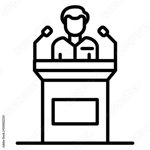 Spokesperson Male Icon