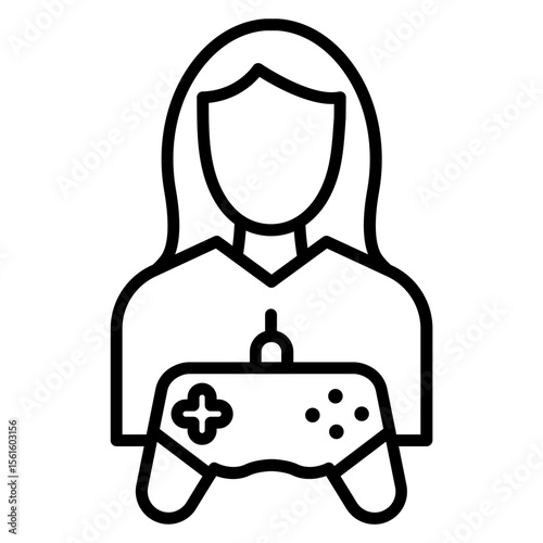 Gamer Female Icon