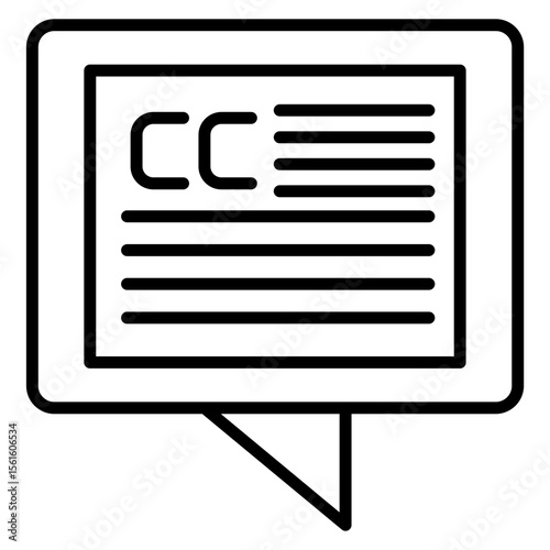 Closed Captioning Icon