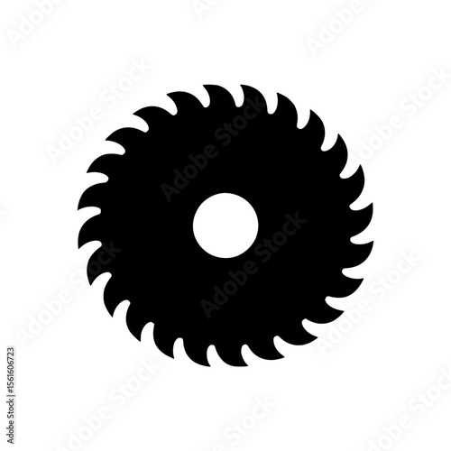 Industrial circular saw blade icon