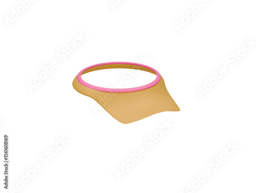 visor cap icon 3d illustration render