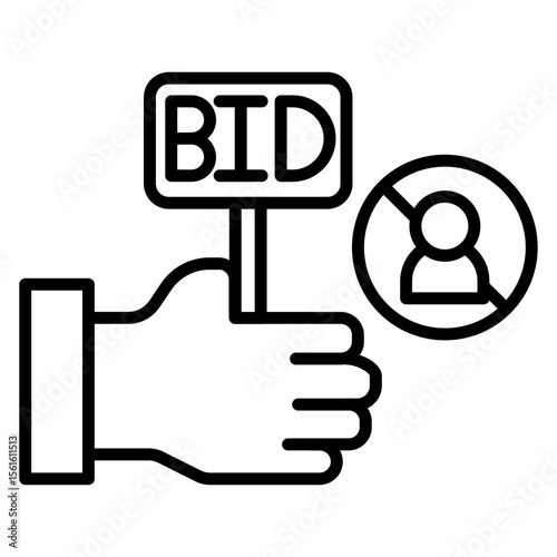 Absentee Bid Icon