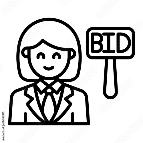 Auction Guest Female Icon