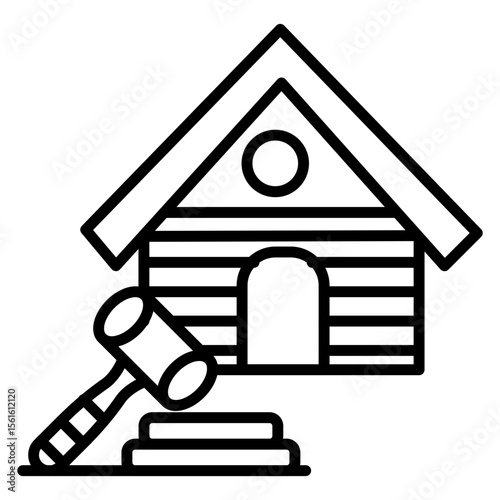Real Estate Auction Icon