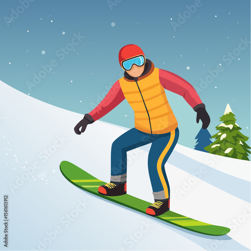 person snowboarding down a steep slope with snow spray