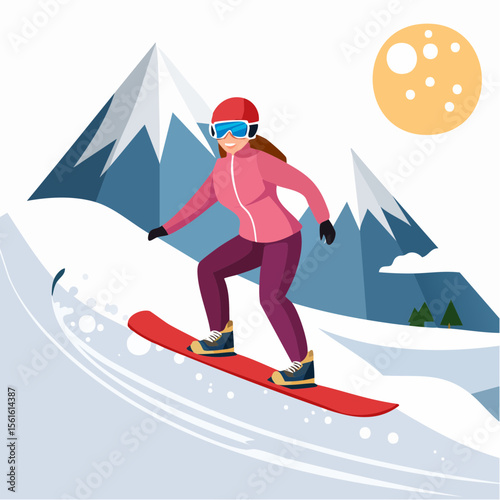 person snowboarding down a steep slope with snow spray