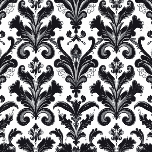Vintage floral seamless pattern background 