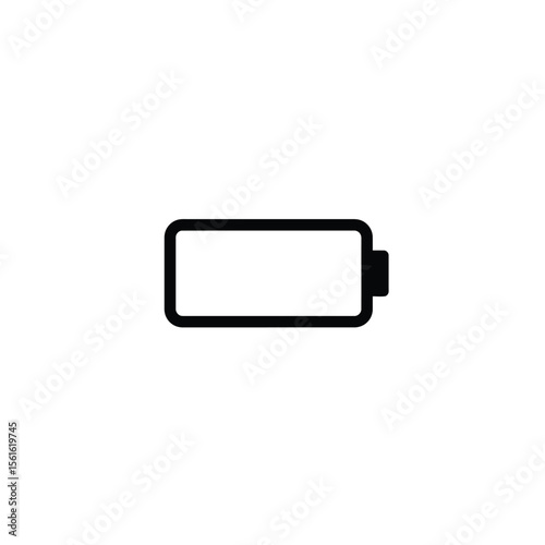 Mobile battery sign silhouette 