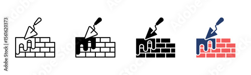 Brick icon sheet multiple style collection