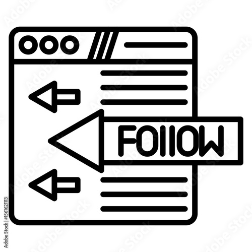 No Follow Icon