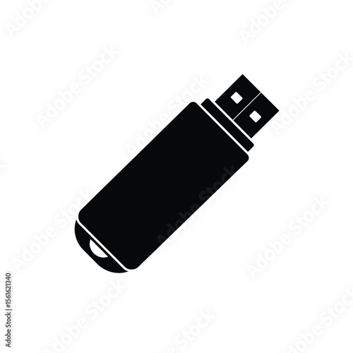 usb flash drive isolated