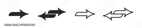 Double arrow vector icon designs. Arrow icon sign
