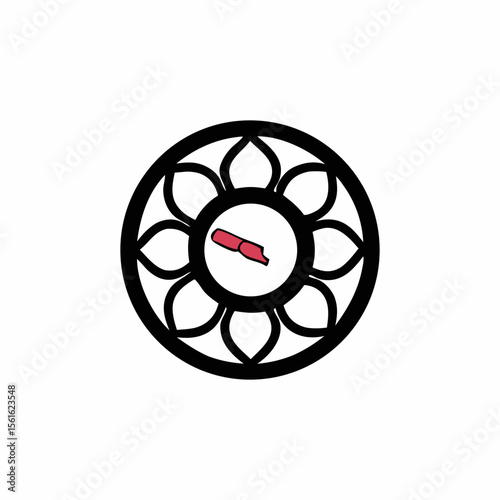 Blank clock face mock up with hour, minute and second hands, isolated on white background. Vector illustration