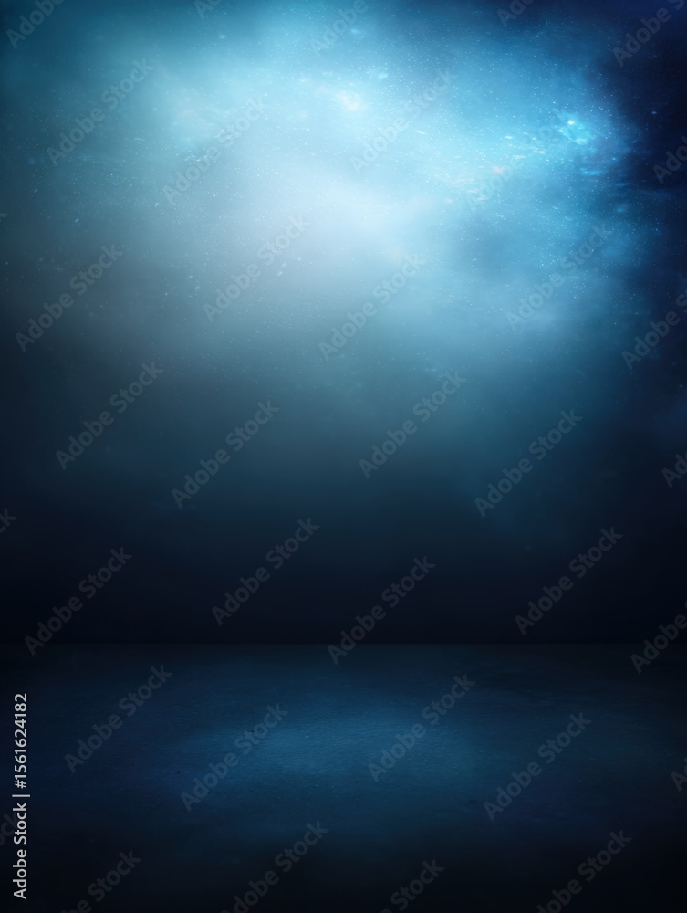 Obraz premium Stunning night sky illuminated with stars and cosmic clouds over tranquil dark water.