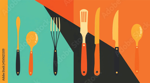 Resturant kitchen tools decorative spoons cutlery 