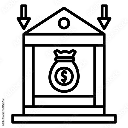 Bank Deposit Icon