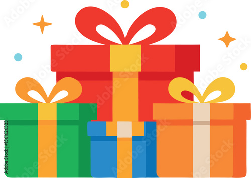 Clean Flat Gift Packages for Celebration