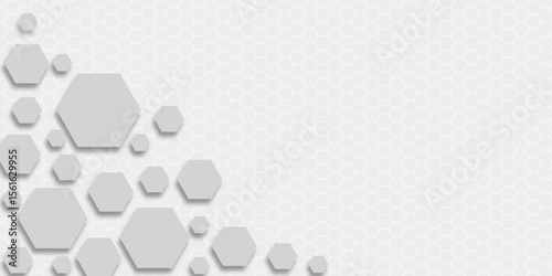 White paper on black with a blue futuristic geometric cube pattern