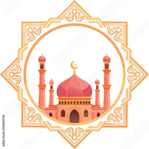 taj mahal vector illustration