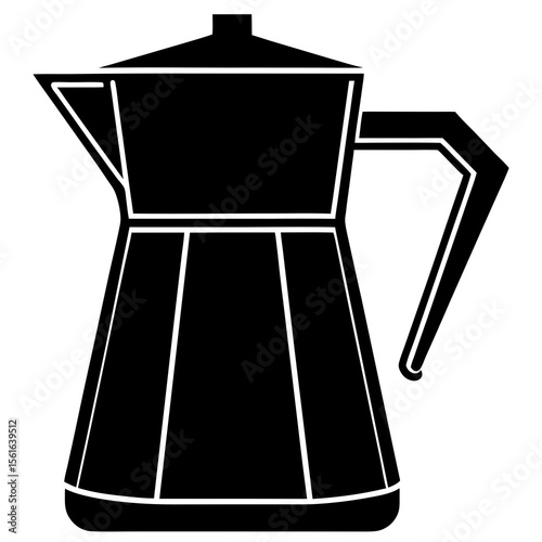 coffee maker on a black background