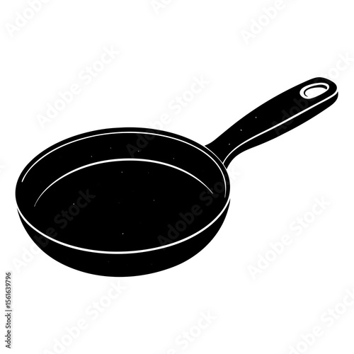 frying pan isolated on white