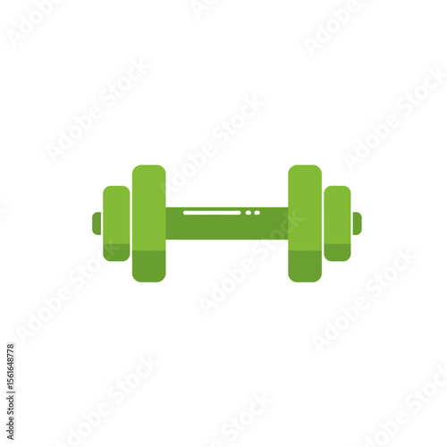 Dumbbell icon in flat style. Workout gym tool vector illustration 