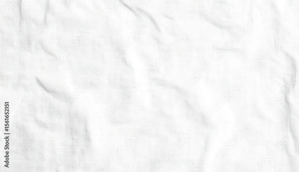 Obraz premium Wrinkled white fabric texture