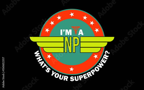 Funny Wonder Super NP Superpower t-shirt quotes svg design