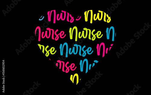 Nurse Heart Love t-shirt quotes svg design